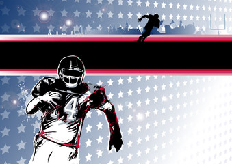 Wall Mural - passion of american football