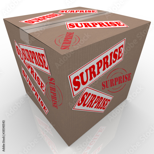 Fotografija Surprise Box Shipped Cardboard Package