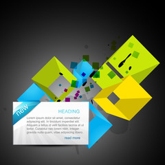 Wall Mural - vector box