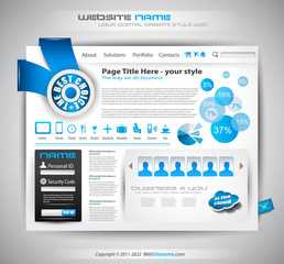 Aufkleber - Website - Elegant Design for Business