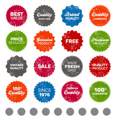 Wall Mural - simple vintage badges