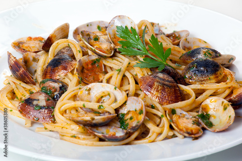 Linguine Alla Marinara Stock Photo Adobe Stock
