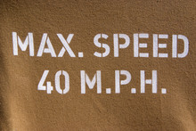 Max Speed 40 M.p.h.