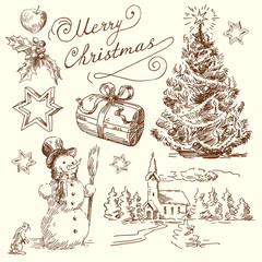 Wall Mural - christmas background