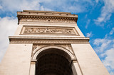 Fototapeta Paryż - Arc de Triomphe (arch of triumph) in Paris