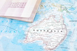 Fototapeta Psy - Paszport Australia