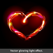 Vector Light Effect Heart