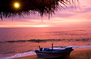 Poster - boat on the beach