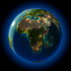 Wall Mural - earth at night