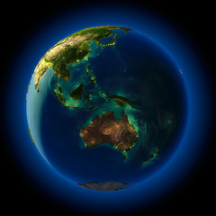 Wall Mural - earth at night