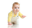 © Andrey Kuzmin - adorable boy crawls on all fours studio shot