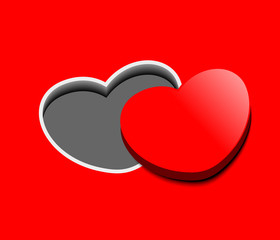 Wall Mural - Design of 3d heart
