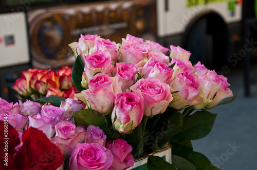 Roses Chez Le Fleuriste Buy This Stock Photo And Explore