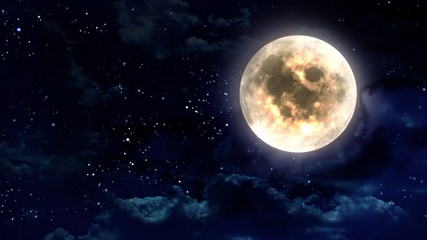 moon in the night sky