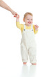 © Andrey Kuzmin - baby steps first time isolated studio shot