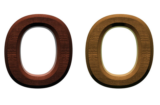 one letter of wooden alphabet.