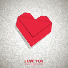 Wall Mural - Valentine Card