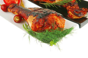 Wall Mural - grilled poultry drumstick