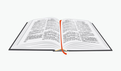 Open book. Vector eps10 illustration.