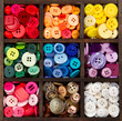 © sjhuls - an assortment of buttons arranged by color