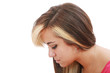 © dacasdo - portrait of woman in sorrow having a serious thought of a proble