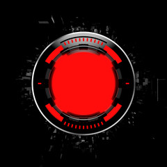 Poster - Futuristic display device design background