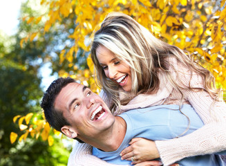 Wall Mural - Happy couple.