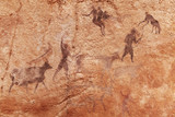 Fototapeta Sawanna - Rock paintings of Tassili N'Ajjer, Algeria