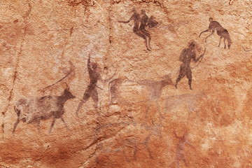 rock paintings of tassili n'ajjer, algeria