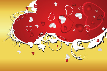 Valentine beautiful floral background