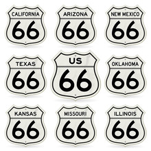 Complete Route 66 Signs Collection