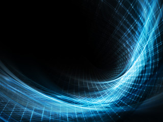 Poster - Modern abstract background of blue and black