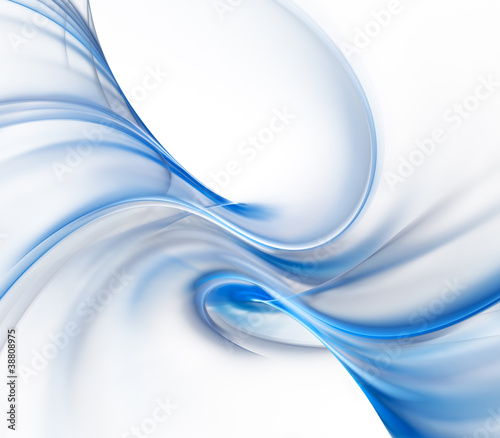 Fototapeta dla dzieci Abstract blue background composition on white