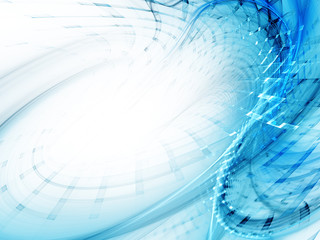 Poster - Abstract background design of blue and white
