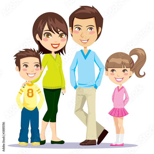 Happy Smiling Family Portrait