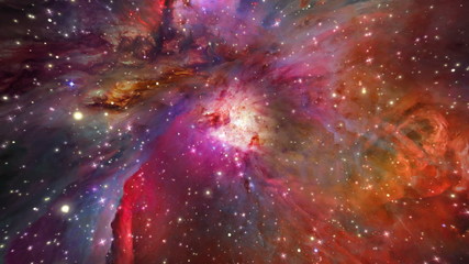 Wall Mural - Orion Nebula (Zoom Into Stars)