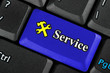 © doomu - Blue service icon button