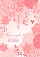 Canvas Print - Beautiful pink banner