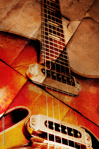 Fototapeta na wymiar Vintage guitar