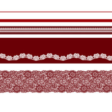 Red Lace Background