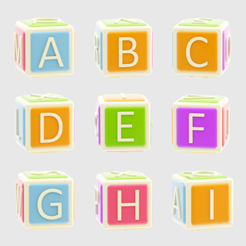 ABC: Bright and glossy alphabet