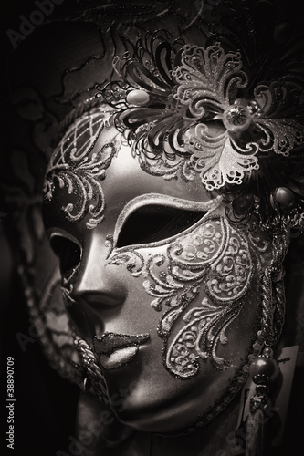Naklejka na drzwi Carnival Mask, Venice