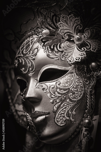 Naklejka - mata magnetyczna na lodówkę Carnival Mask, Venice