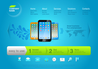 Wall Mural - website for product promo