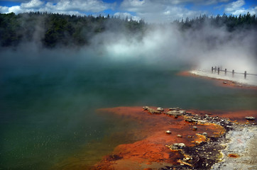 Wall Mural - Waiotapu Geothermal Wonderland, Rotorua, New Zealand