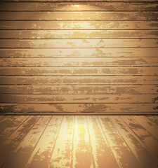 Poster - Light wooden room