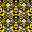 Seamless Damask Pattern Gold & Black