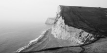 Black And White Coastal Cliffs,Lulworth Cove,Dorset