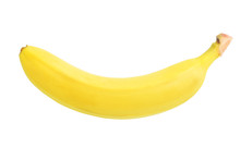 Fresh Ripe Banana Isolated On White Background