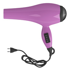 Violet hair dryer